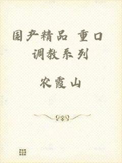 国产精品 重口 调教系列